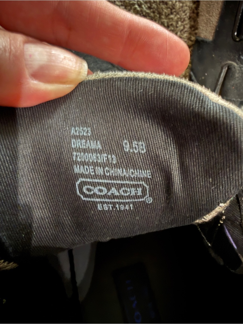 Coach Dreama Wedge Suede Sneaker Sneakers in Black and Blue - Picture 4 of 8